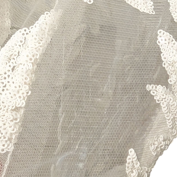 Nadine Merabi White Stella Gown Size S/4 - Picture 7 of 17